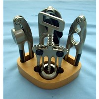 4pcs Kitchen Tool with Wooden Stand