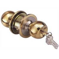 cylindrical door lock with knob