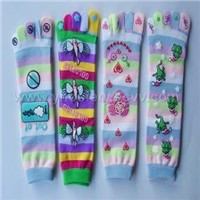 printed toe socks