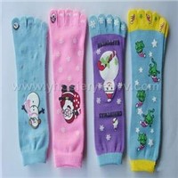 printed toe socks