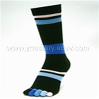 striped toe socks