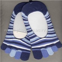 striped toe socks