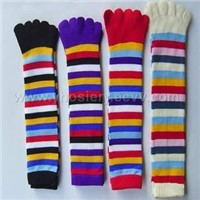 striped toe socks