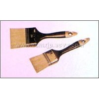 A plastic handle brush