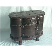 leather cabinet
