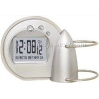 LCD Clock with Pen Holder