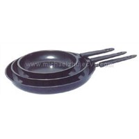 Steel-handle fry pan