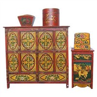 Chinese Antique Furniture-Tibetan Furniture Set