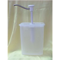 The plastic barrel of detergent