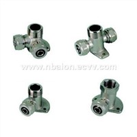 Round Wall Plated Elbow and Tee FIttings