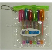 6pc Mini Rainbow Ink Gel Pens
