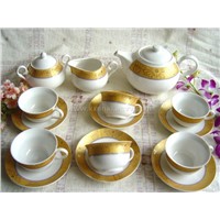 porcelain coffie cup and saucer set