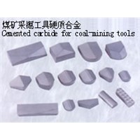Cemented carbide for coal-mining tools