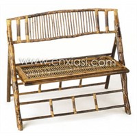 Bamboo Folding Double Bench