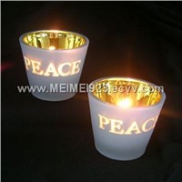 Tilted Glass Candle Cup