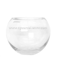 Hand Blown Glass Bubble Bowl Vases