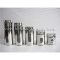 Stainless Steel Glass Canister