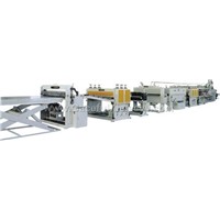 PP、PE、PC hollow grating plate extrusion line