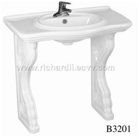 wash basin with pedestal