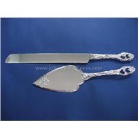 Silver Wedding Cake Knife & Shovel (31036)