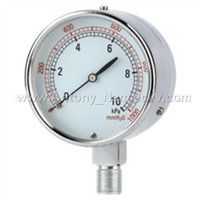 Capsule pressure gauge, low pressure gauge