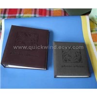 PU leather ring bound photo albums