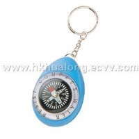 Keychain with compass:KC251