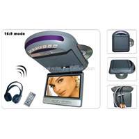 8-Inch 16:9 Roof-Mount Car LCD DVD Player with FM/