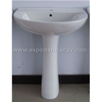 basin with pedestal
