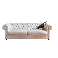 Leather sofa furniture Chesterfield