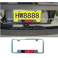 Car Number Plate Message Display