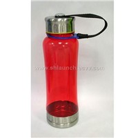 PC bottle with stainless steel trims