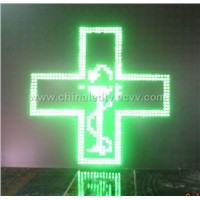 LED pharmacy cross