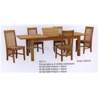 solid oak furniture (Table chair cupboard)
