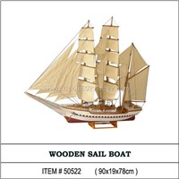wooden sailing boat model - nautic