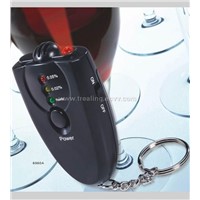 Keychain Alcohol Tester with Bright Red LED Flash
