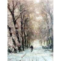 oil painting(snow scenery)