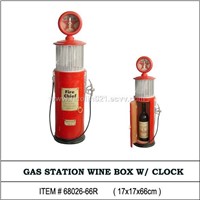 wine box w/ clock