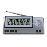 Pocket FM Radio With LCD Calendar Clock