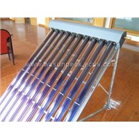 Metal-glass evacuated solar collector