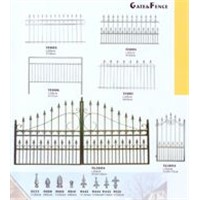 wrought fence and gate