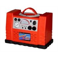Portable power station with air compressor
