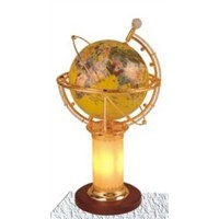 Gemstone Globe with Lighting World Globe
