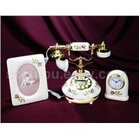 antique telephone,craft telephone,classic telephone,porcelain telephone
