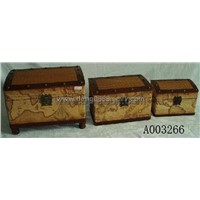 antique lether box