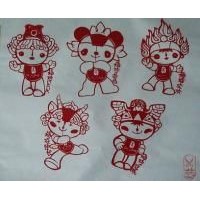 Paper-cut crafts(Mascot of 2008) of Ancient China