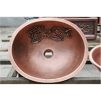 Sell oval bathroom copper basins,copper sinks