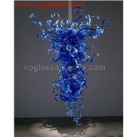 Art glass chandelier