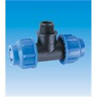 The plastic pipe fitting