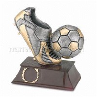 polyresin Boot &amp;amp; Ball Trophy